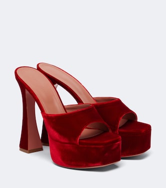 Dalida velvet mules  | Amina Muaddi
