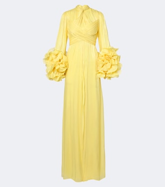 Robe aus Georgette mit Lurex® | Costarellos