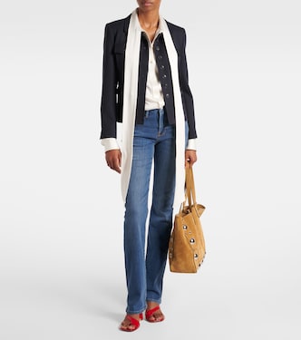 FRAME LE MINI BOOT - Jean bootcut - dark blue/bleu marine