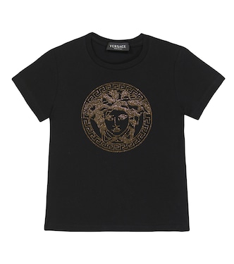Medusa embellished cotton T-shirt | Versace Kids