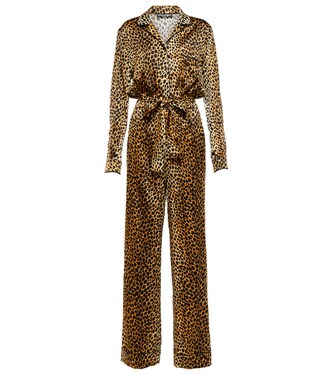 Animal-print silk-blend jumpsuit | Dolce&Gabbana