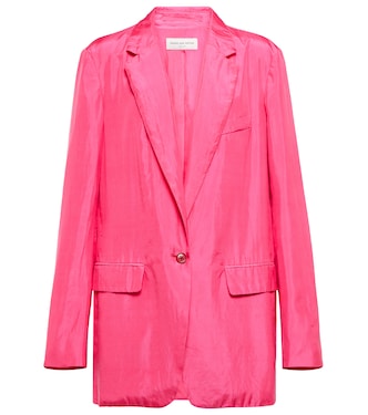 Silk and cotton pongee blazer | Dries Van Noten