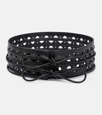 Hinge leather belt | Alaïa