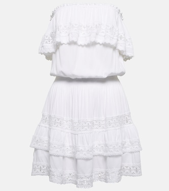 Salma lace-trimmed minidress | Melissa Odabash