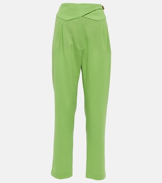 Pantalon droit à taille haute en laine | Blazé Milano