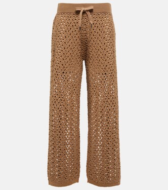 Pantalon en coton, lin et soie | Brunello Cucinelli