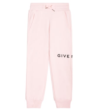 بنطلون رياضي من قطن جيرسيه مخلوط بلوغو | Givenchy Kids