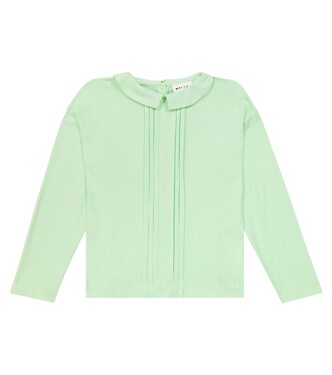 Tonia pleated cotton jersey top | Morley