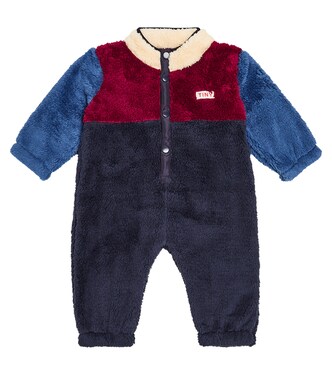 Baby Colorblock fleece onesie | Tinycottons