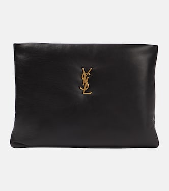 Calypso Large leather pouch | Saint Laurent