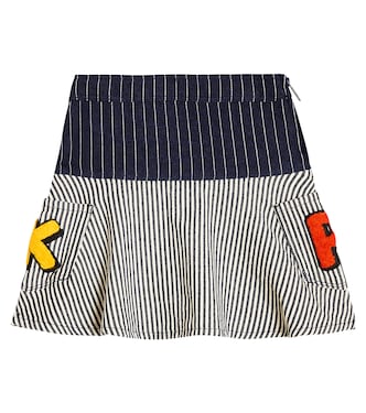 Gonna in cotone a righe | Kenzo Kids