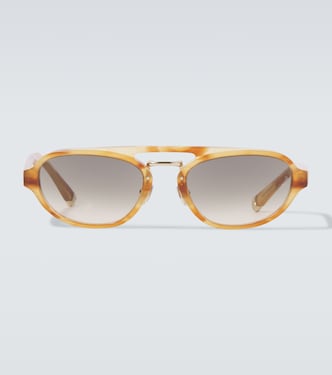 Tortoiseshell-effect browline sunglasses | Brunello Cucinelli
