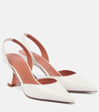 Holli 70 leather slingback pumps | Amina Muaddi