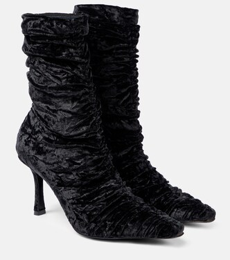Lotta 85 velvet ankle boots | Jimmy Choo