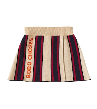 Striped wool-blend skirt | Bobo Choses