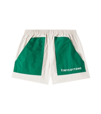 Logo colorblocked shorts | Tinycottons