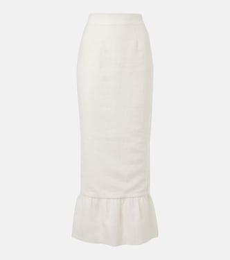 Matilda tiered linen pencil skirt | Posse