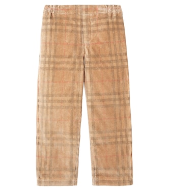 Burberry Check cotton corduroy pants | Burberry Kids