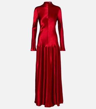 Robe longue Mila en satin | Fforme