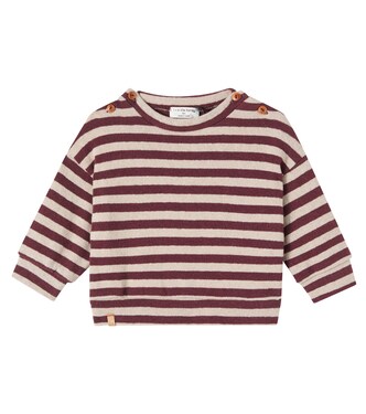 Baby Dirk striped cotton-blend sweater | 1 + in the Family