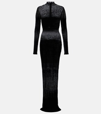 re/edit semi-sheer gown | Mugler