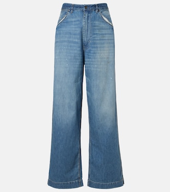 Distressed wide-leg jeans | Maison Margiela