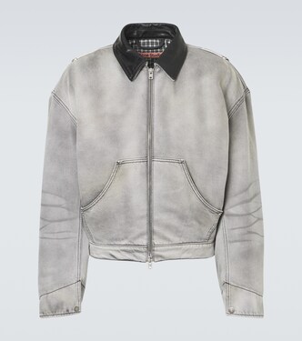 Veste blouson en jean en cuir | Acne Studios