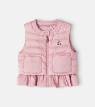 Latife ruffled down vest | Moncler Enfant