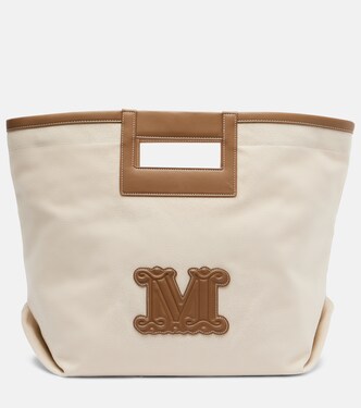 Ecru Small canvas tote bag | Max Mara