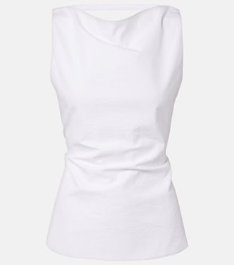 Draped cotton-blend top | Róhe