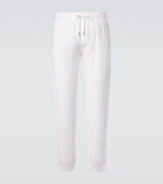 Linen straight pants | Thom Sweeney