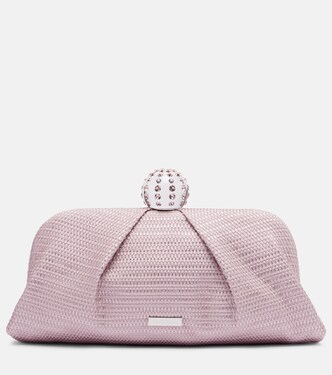 Tequila embellished canvas clutch | Aquazzura