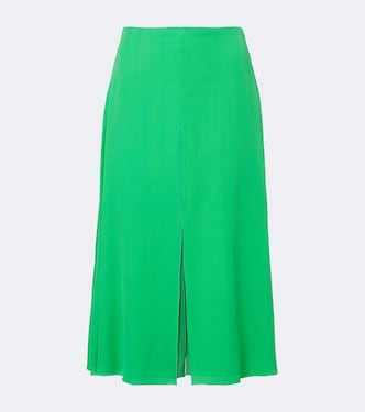 Silk georgette midi skirt | Valentino