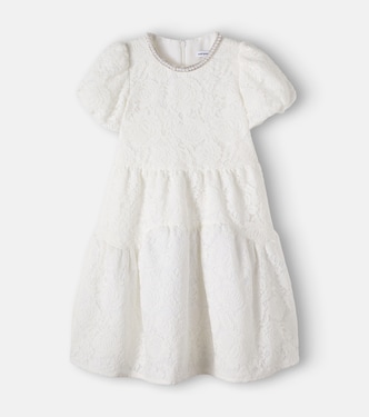 Vestido de encaje adornado | Self-Portrait Kids
