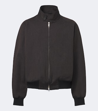 Over cotton and wool bomber jacket | Studio Nicholson