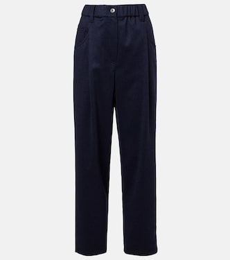 Monili wool straight pants | Brunello Cucinelli