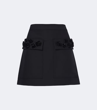 Verzierter Minirock aus Gabardine | Plan C