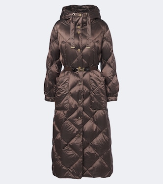 Hooded quilted down coat | Max Mara