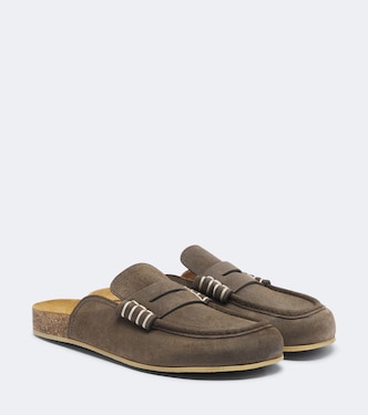 Stitch suede mules | JW Anderson