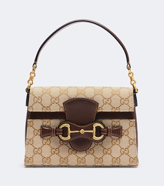 Horsebit Duomo Small GG canvas top-handle bag | Gucci