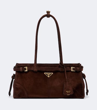 Prada Bonnie Mini suede top-handle bag | Prada