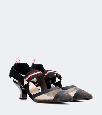 Slingback-Pumps Colibrì aus Mesh | Fendi