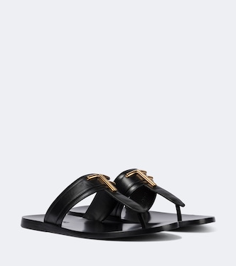 Leather thong sandals | Tom Ford
