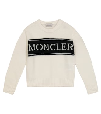 Pull en laine à logo en intarsia | Moncler Enfant