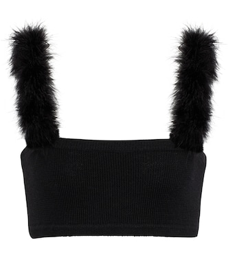 Verziertes Cropped-Top aus Strick | Magda Butrym