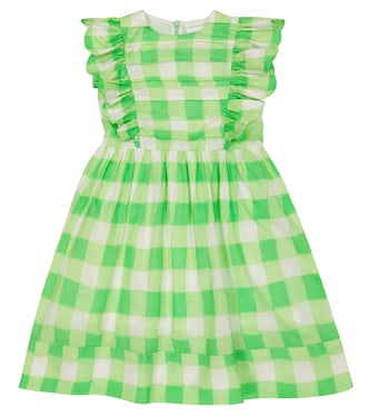 Breeze checked ruffled cotton dress | Morley