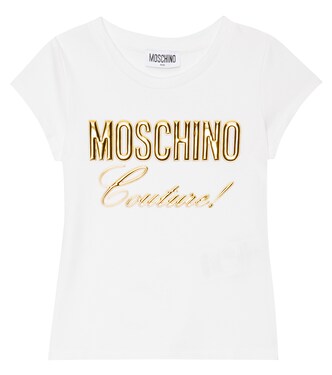 Logo cotton-blend T-shirt | Moschino Kids