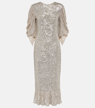 Robe midi Drama à sequins | Roberta Einer