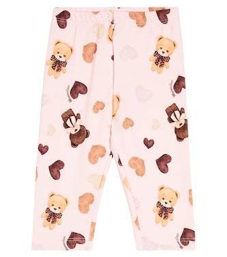 Baby printed cotton-blend leggings | Monnalisa