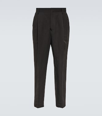 Linen and cotton straight pants | Dries Van Noten